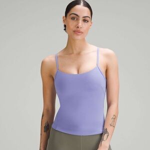 Lululemon Cross-Back Nulu Yoga Tank Top Dark Lavender EUC